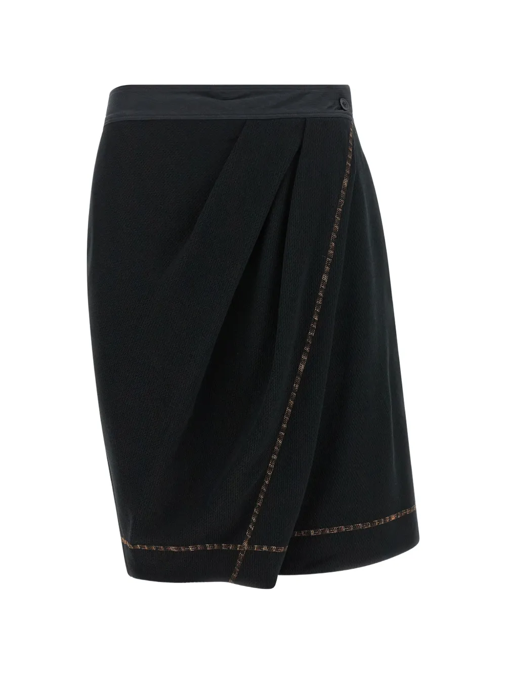 Kiko Kostadinov Petrel draped cotton shorts Zwart