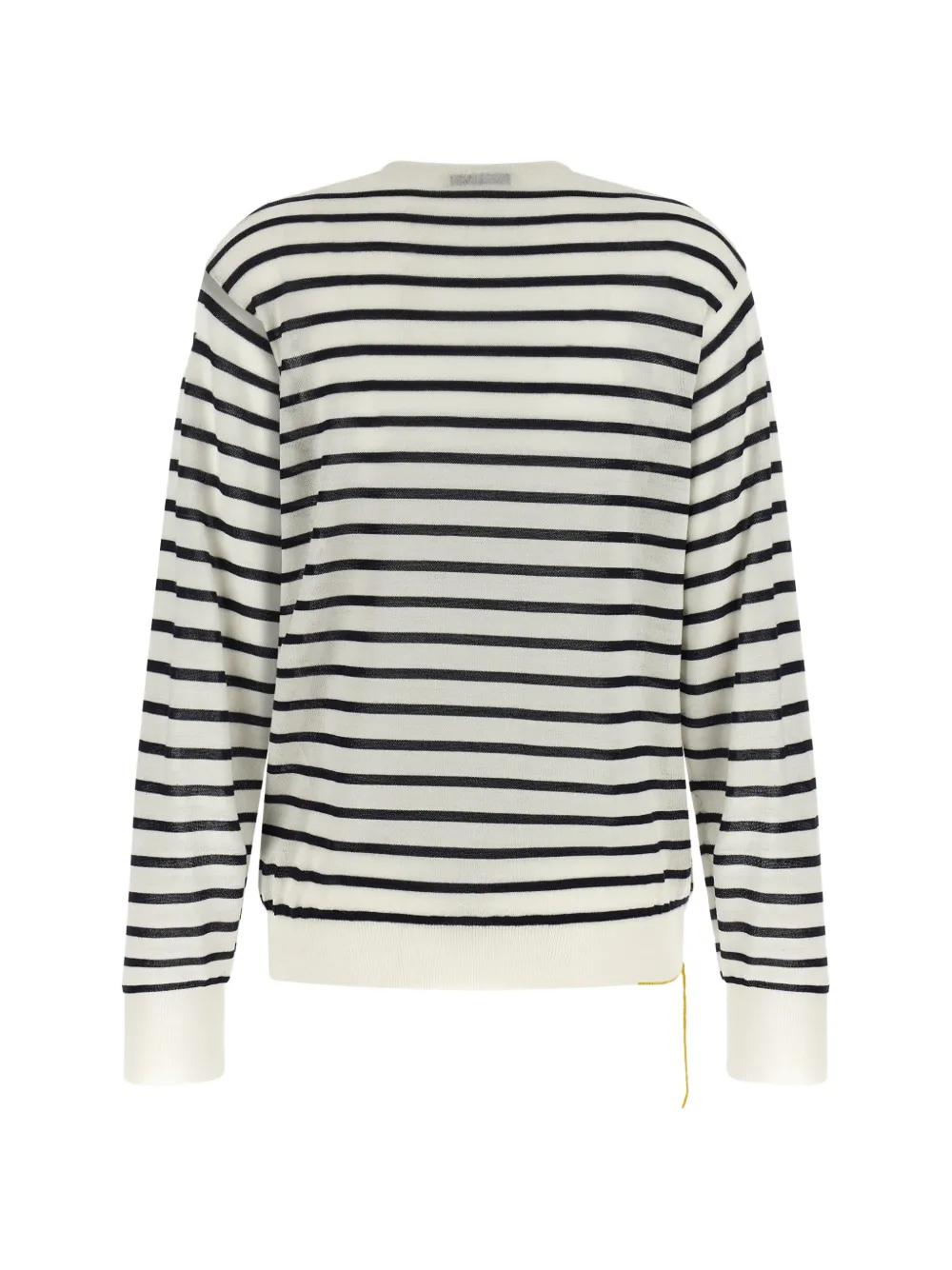 FENDI striped V-neck sweater Wit