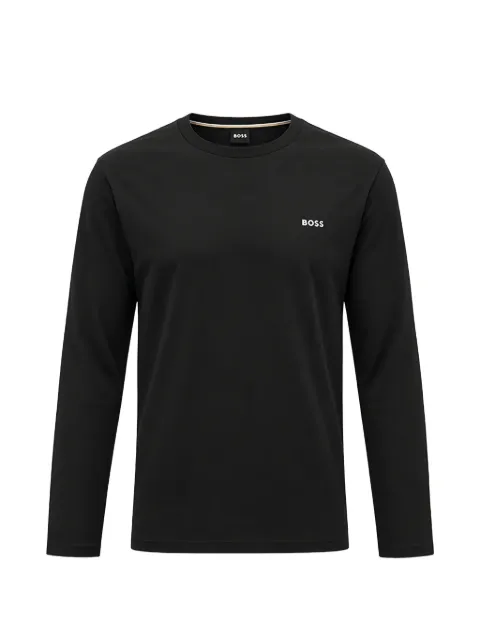 BOSS logo-print long-sleeve T-shirt