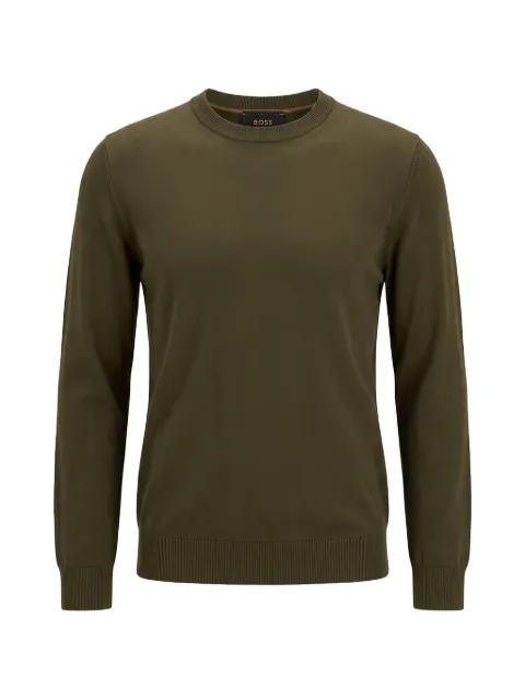BOSS knitted sweater in wool, silk, and cashmere