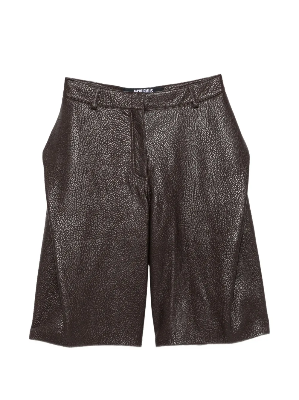Jacquemus The Cubisto leather shorts Bruin
