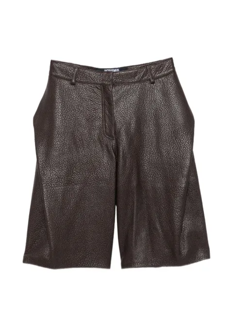 Jacquemus The Cubisto leather shorts
