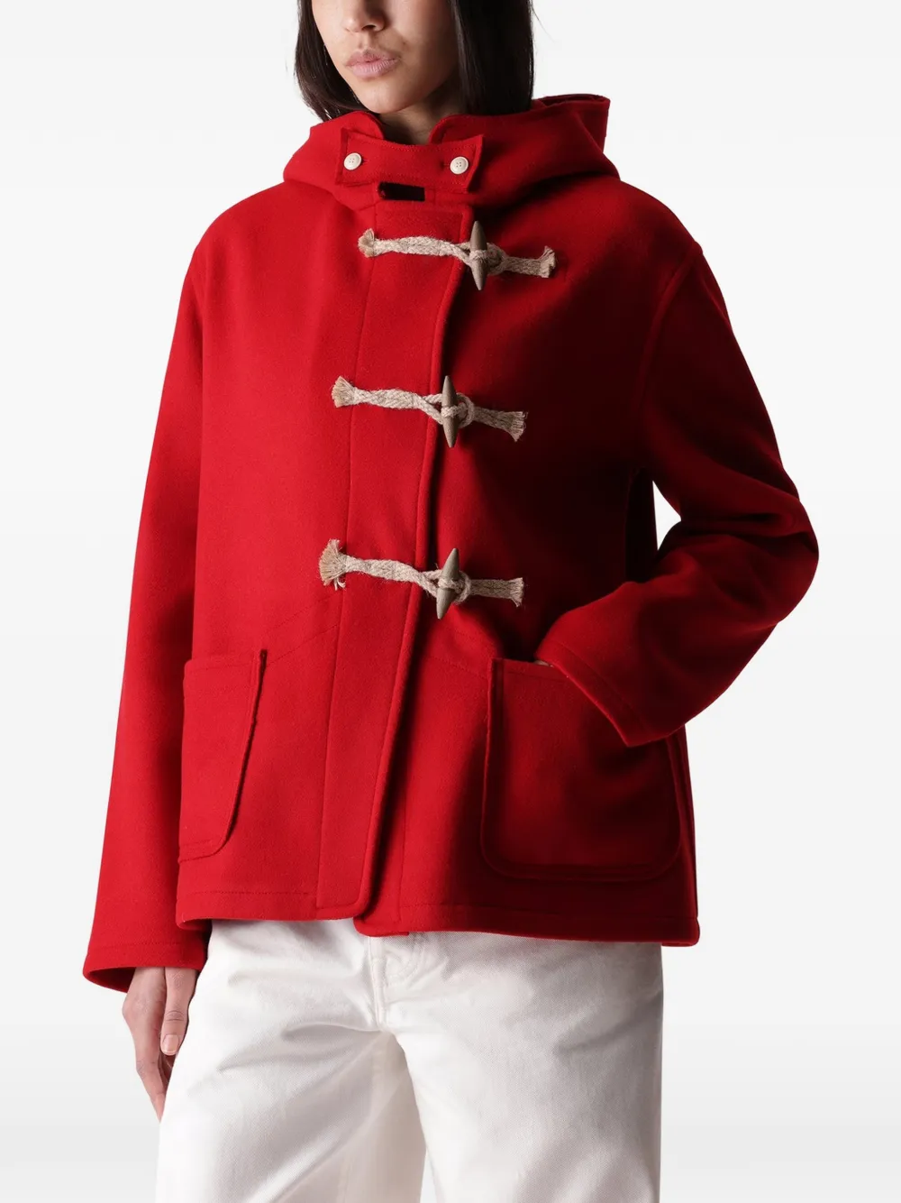 Fortela Kiowa duffeljas met houtje-touwtjesluiting Rood