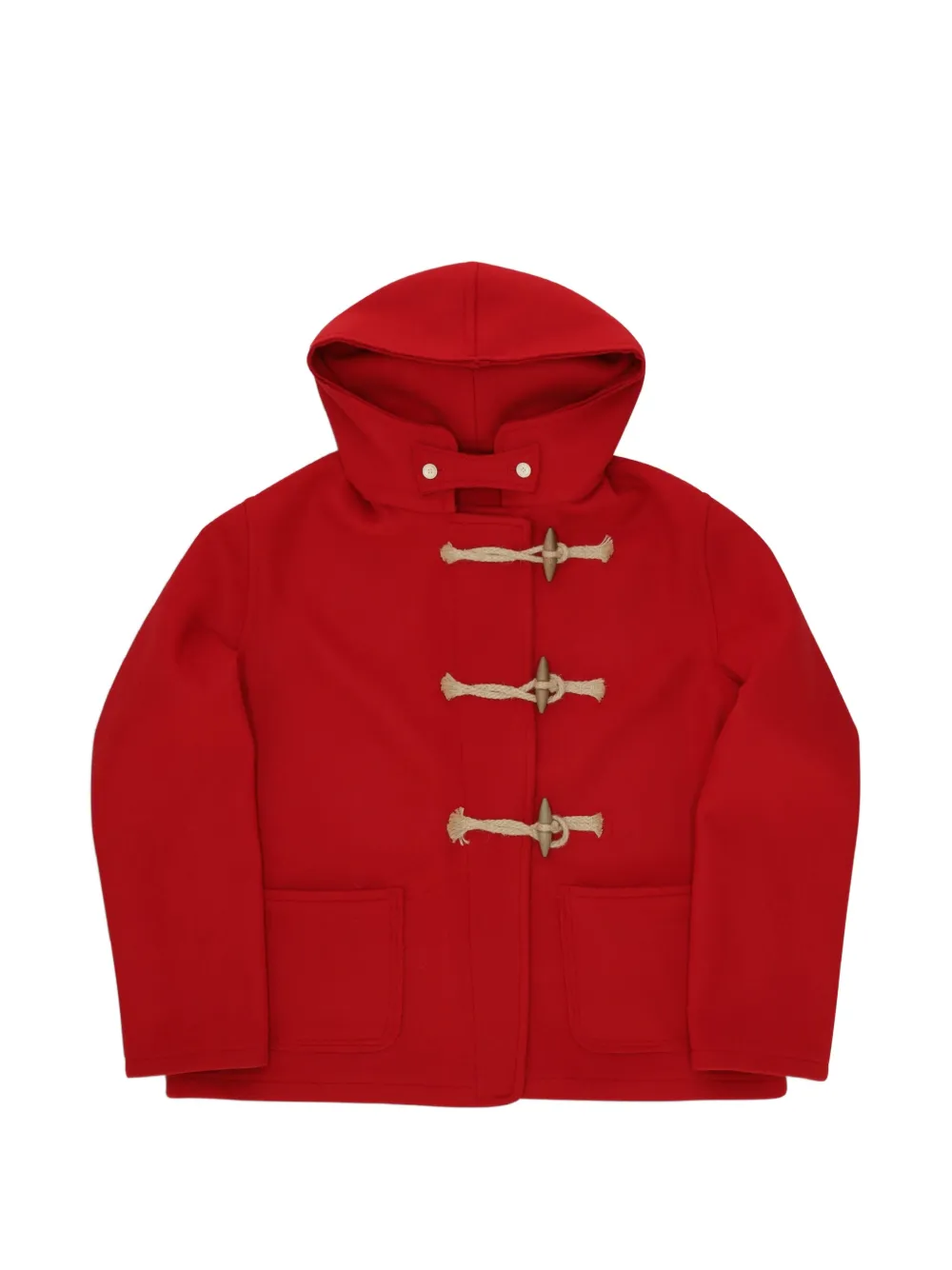 Fortela Kiowa toggle-fastening duffle coat - Rouge