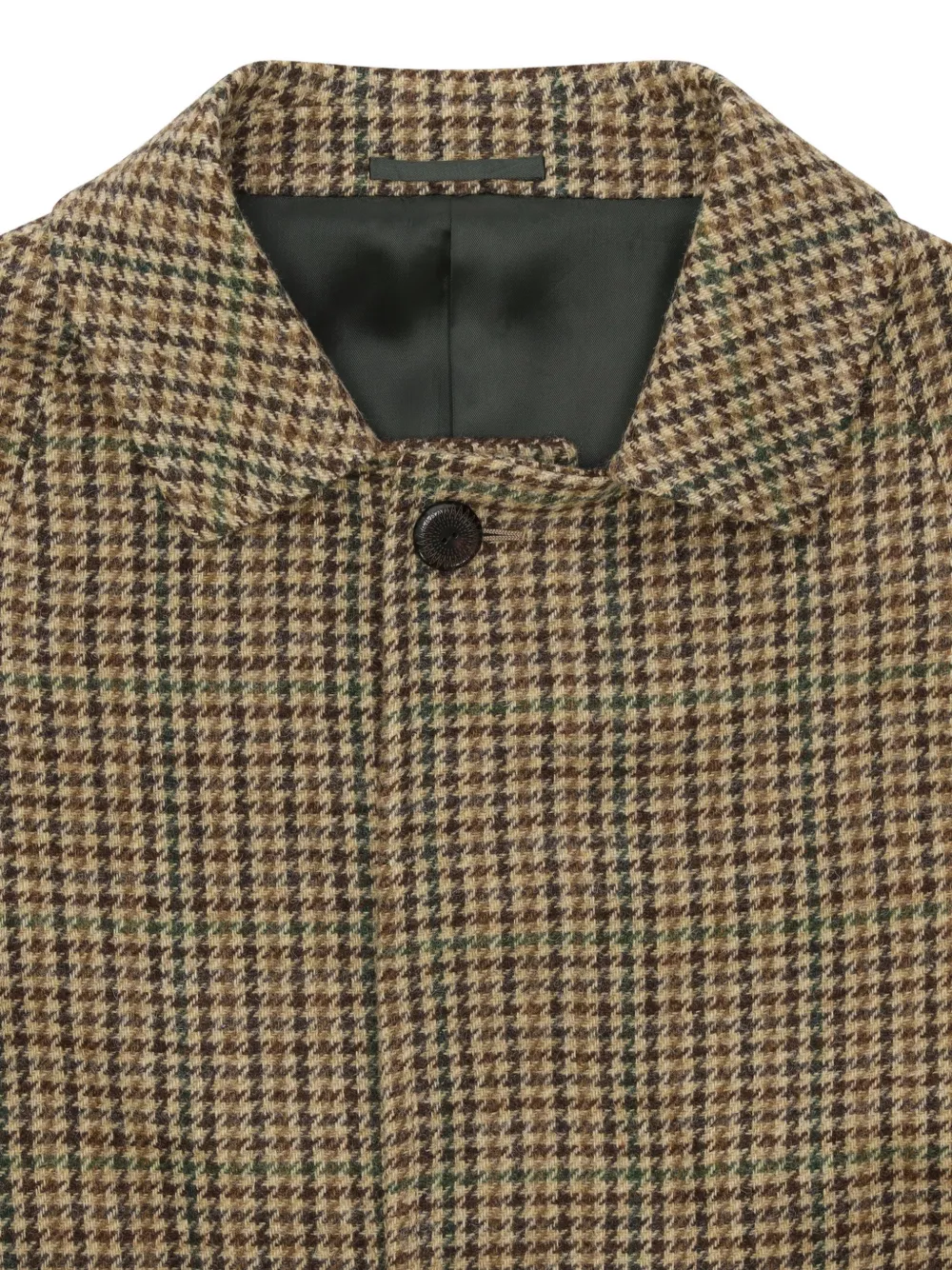 Fortela Amedeo tweed jas met enkele rij knopen Bruin