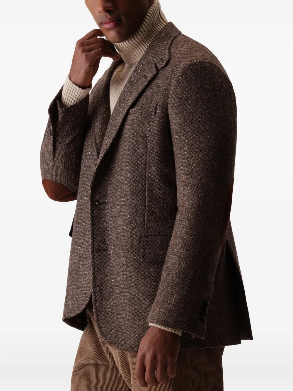 Fortela Bernardo Classic tweed blazer Bruin