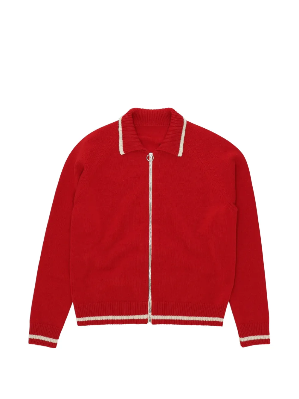 Fortela Crow zip-up cardigan - Rosso