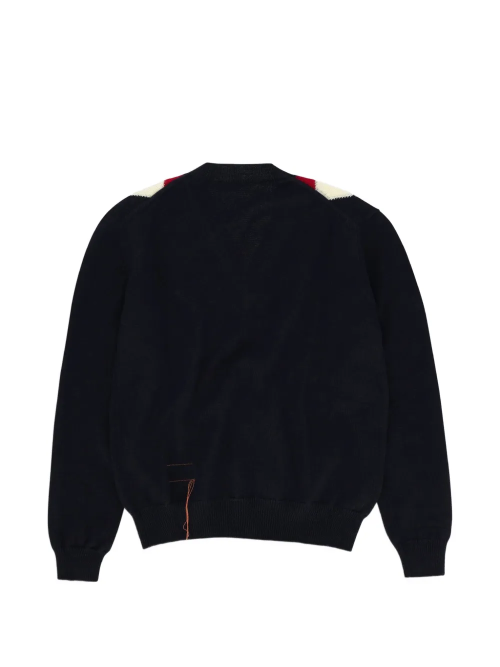 Fortela Cliff diamond-pattern sweater Blauw