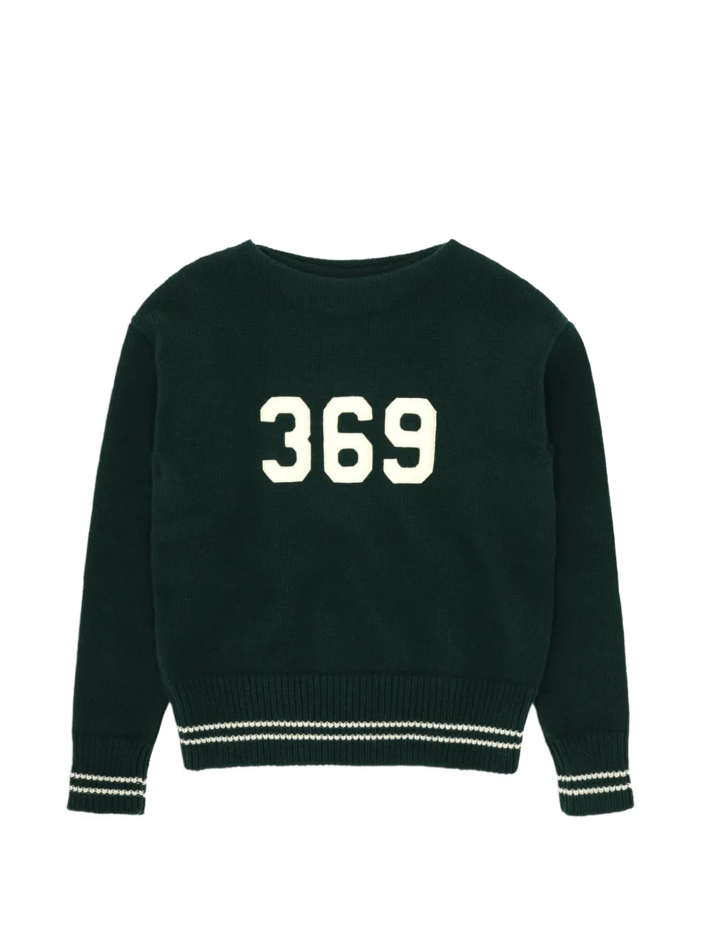 Fortela FTL "369" intarsia-knit wool sweater - Verde