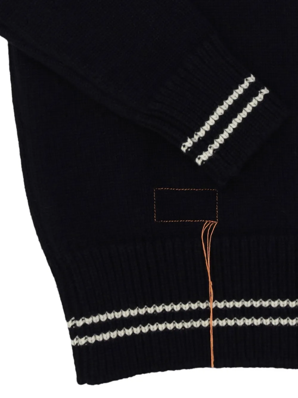 Fortela 369 logo-patch sweater Blauw