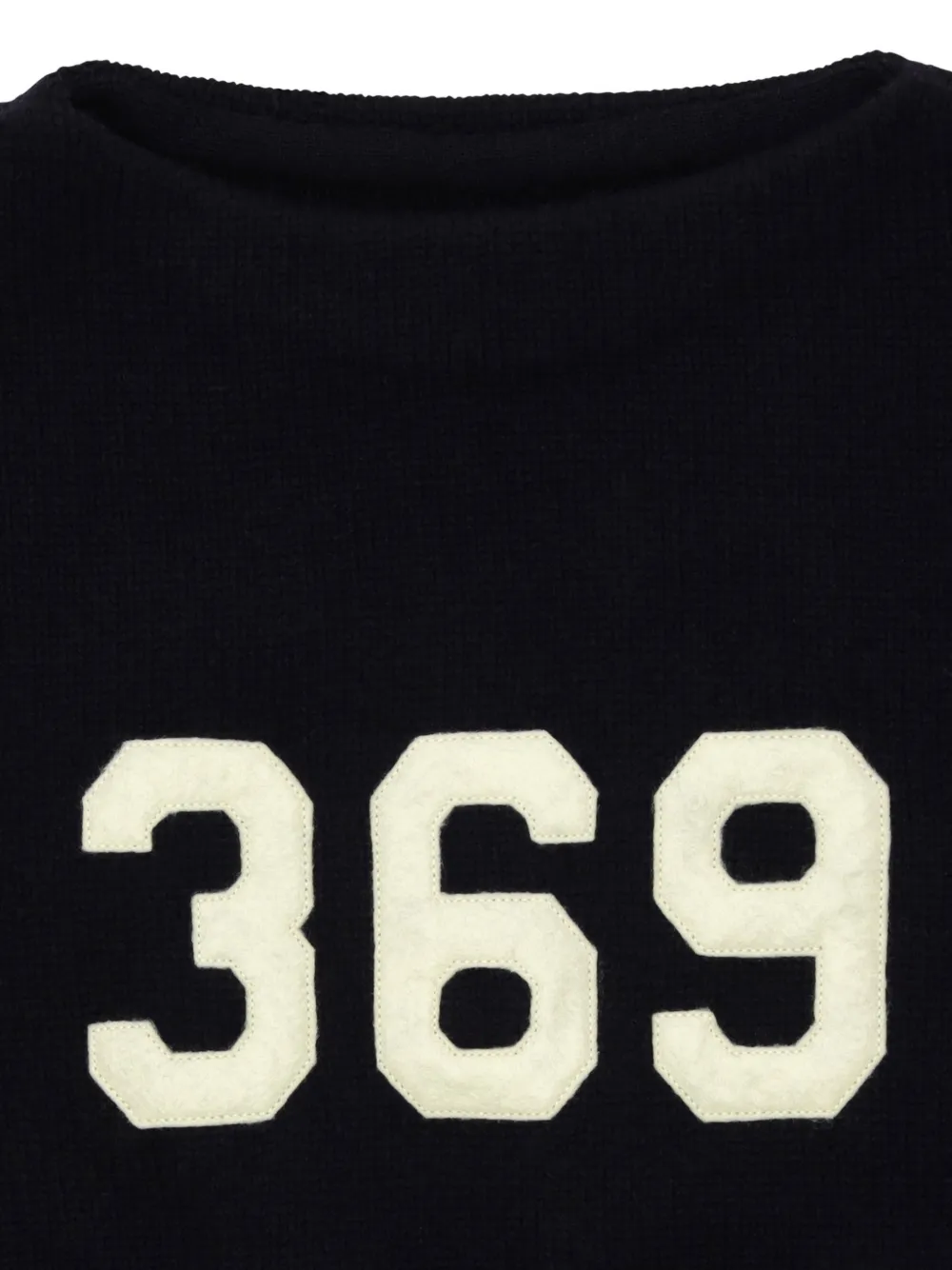 Fortela 369 logo-patch sweater Blauw
