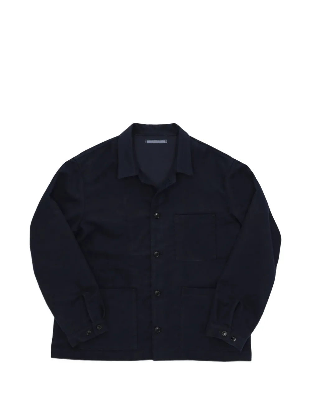 Fortela Tristan moleskin-cotton shirt jacket - Blu