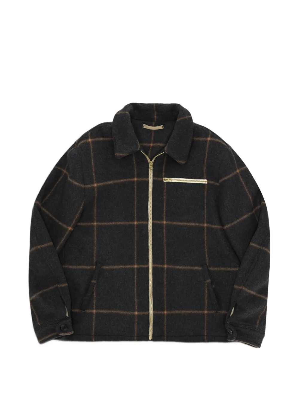 Fortela George check wool jacket - Grigio