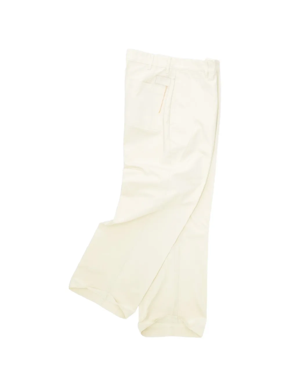 Fortela Silver katoenen broek met visgraatpatroon Wit