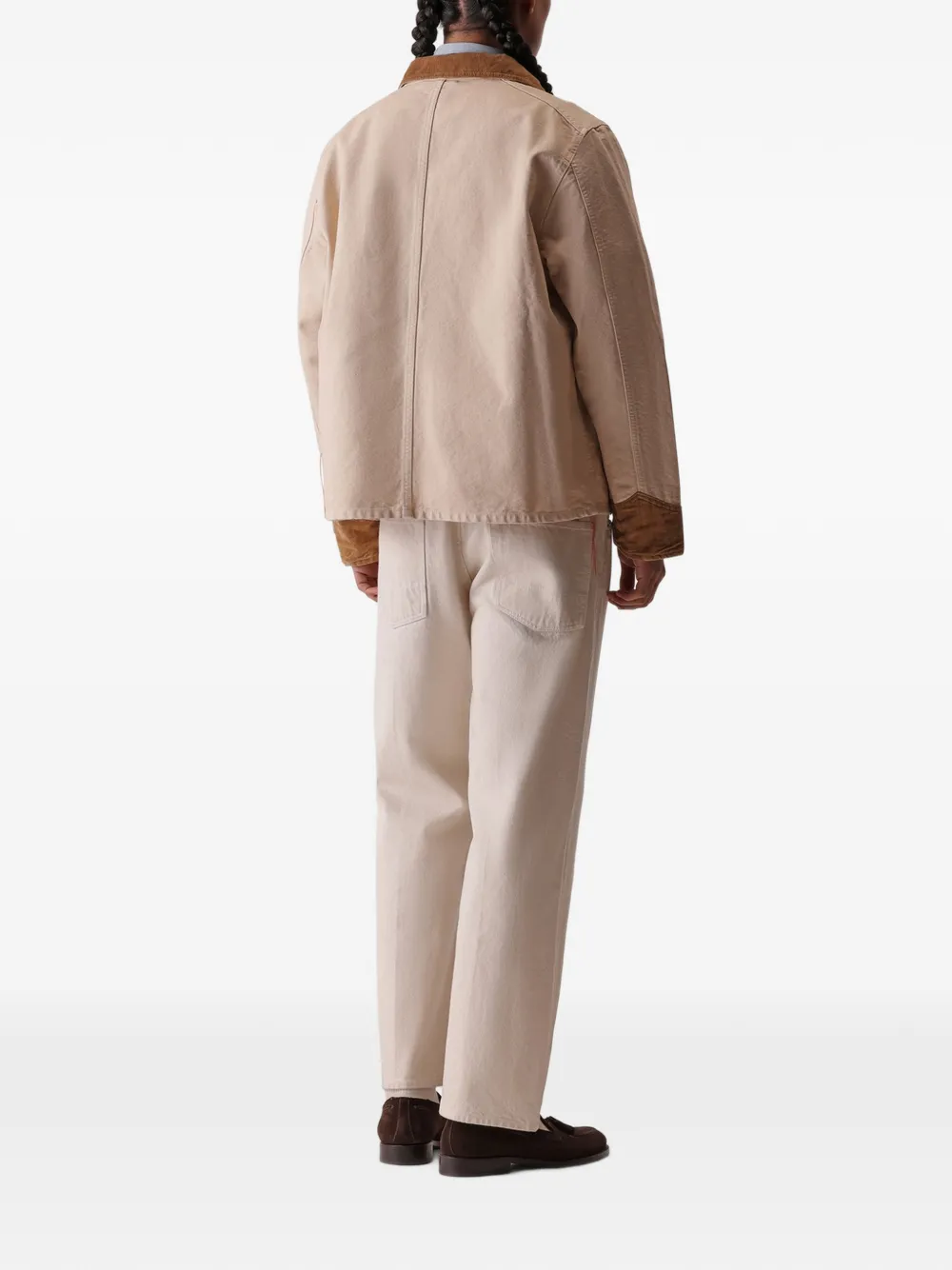 Fortela Arapaho canvas jack met ribfluwelen afwerking Beige