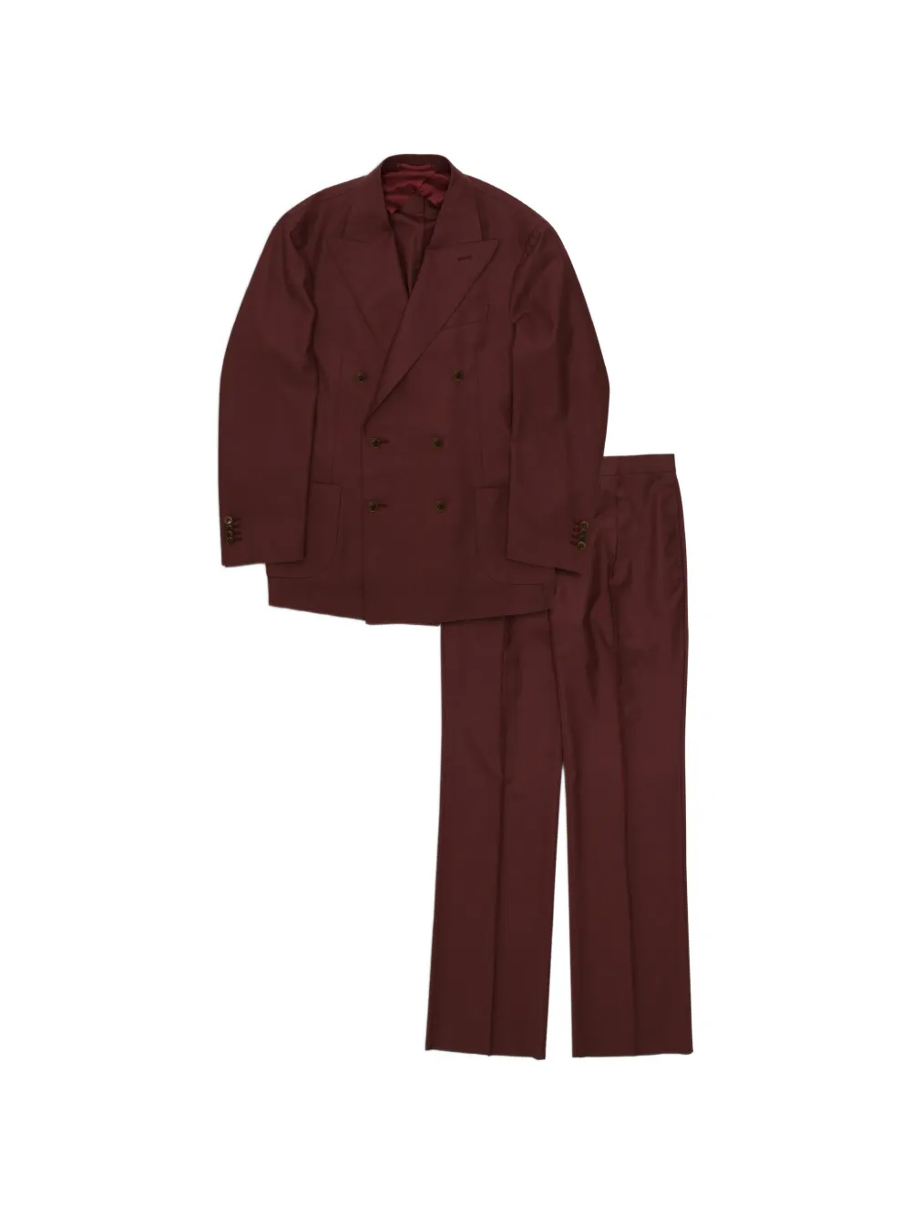 Fortela Totò double-breasted suit (set of two) - Rosso