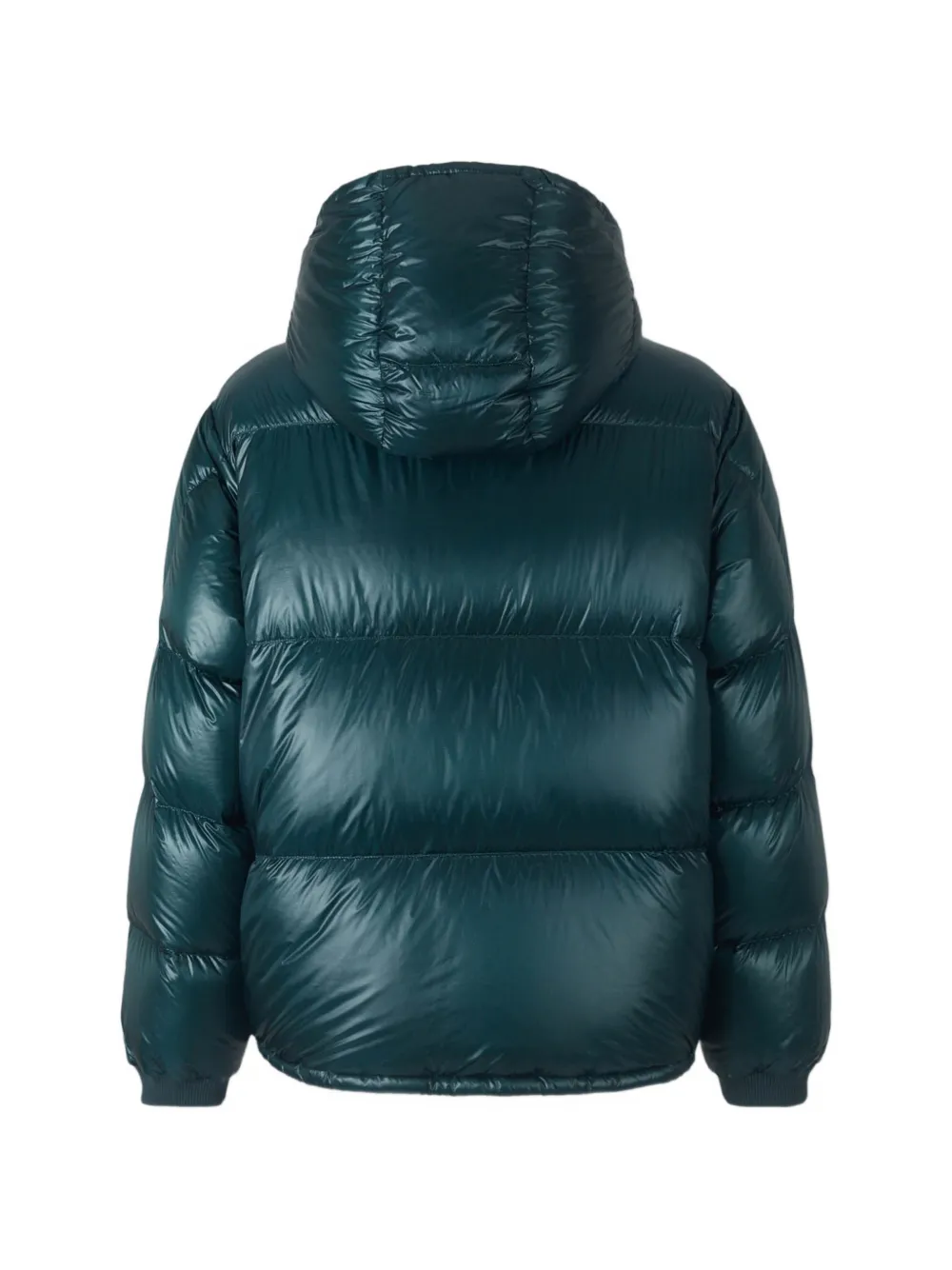 Moncler Karakorum hooded short down jacket Groen