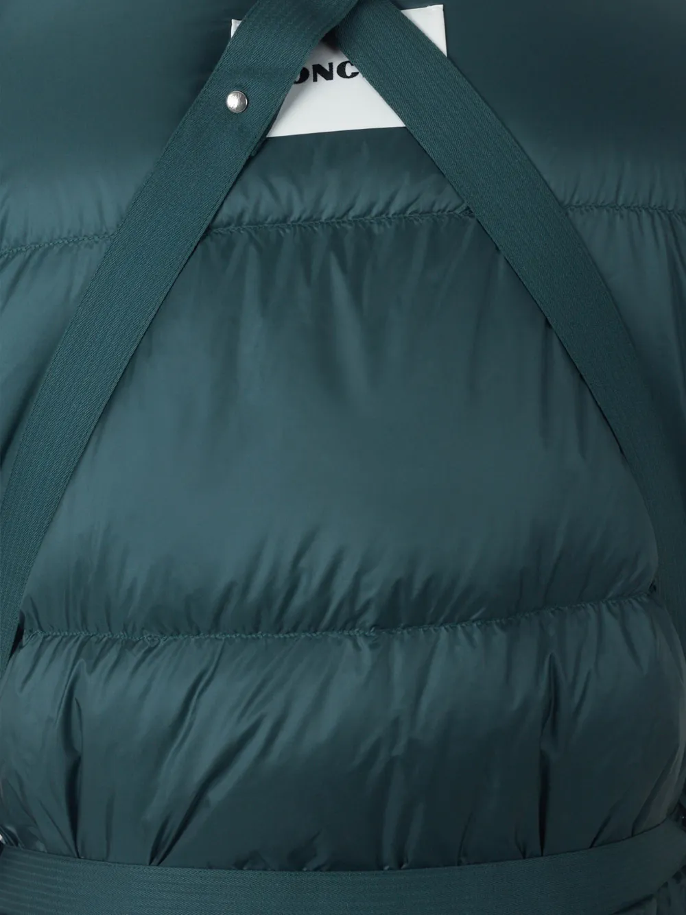 Moncler Karakorum hooded short down jacket Groen