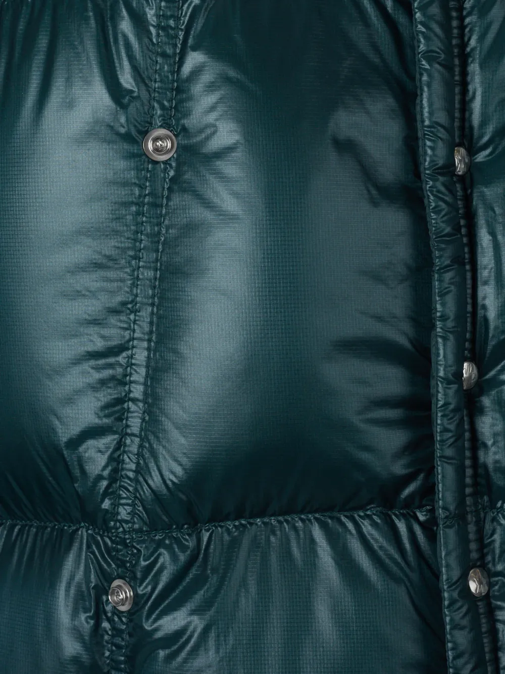 Moncler Karakorum hooded short down jacket Groen