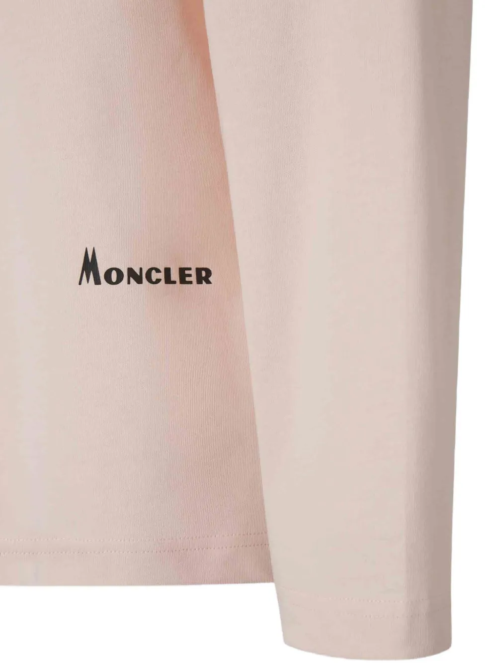 Moncler K2 Print long-sleeve cotton T-Shirt Beige