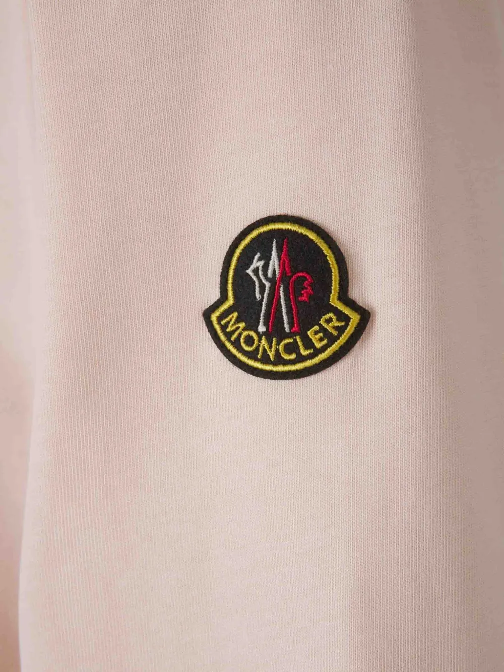 Moncler K2 Print long-sleeve cotton T-Shirt Beige