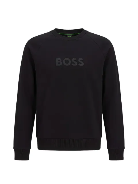 BOSS crew-neck sweatshirt with a puffed logo