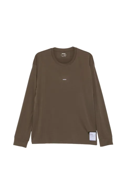 Satisfy logo-print long-sleeve T-shirt
