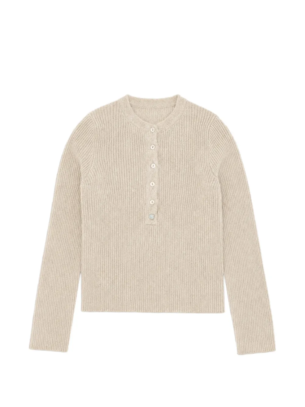 Fortela Lou ribbed cashmere sweater - Toni neutri