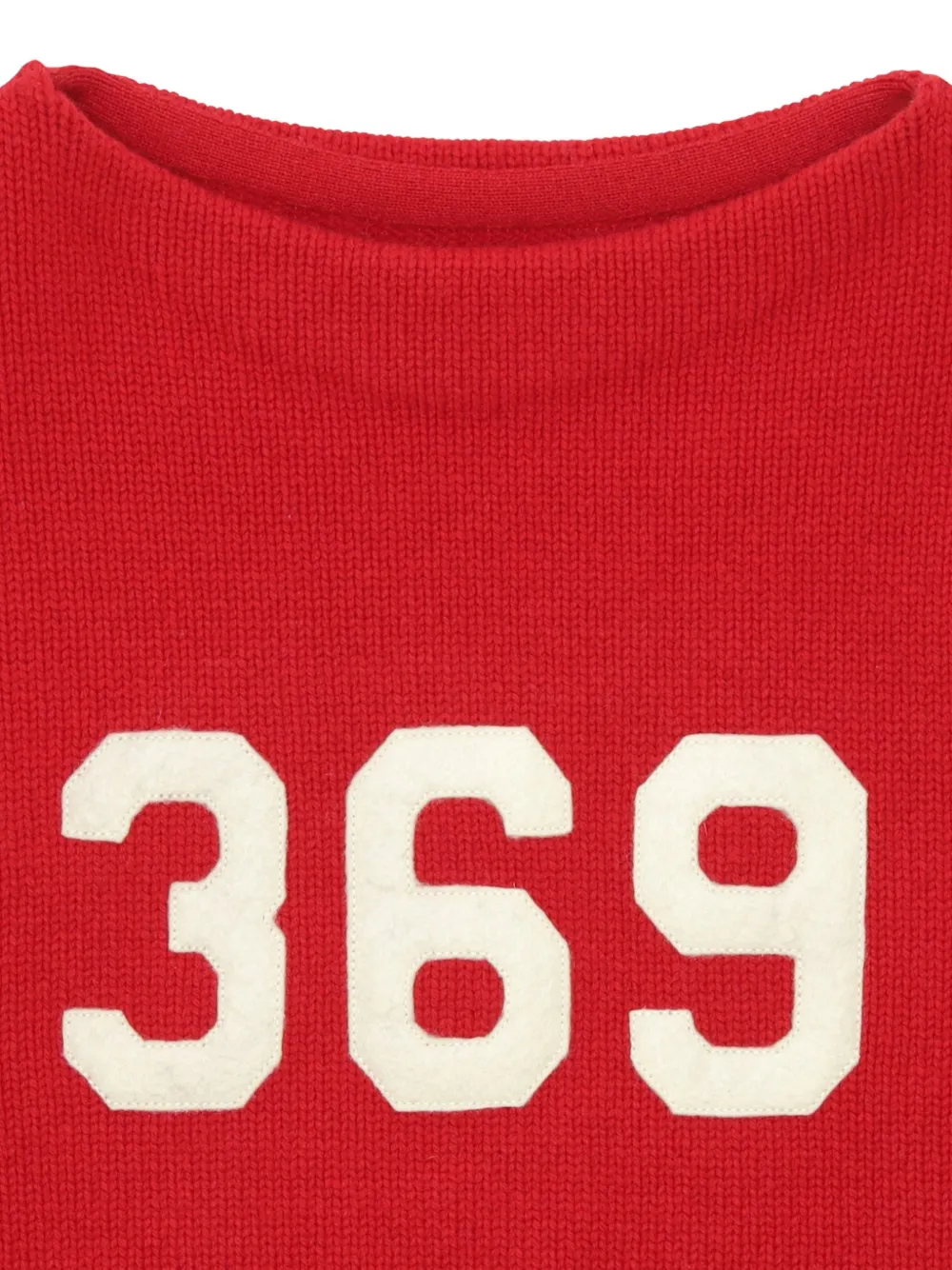 Fortela 369 logo-patch sweater Rood