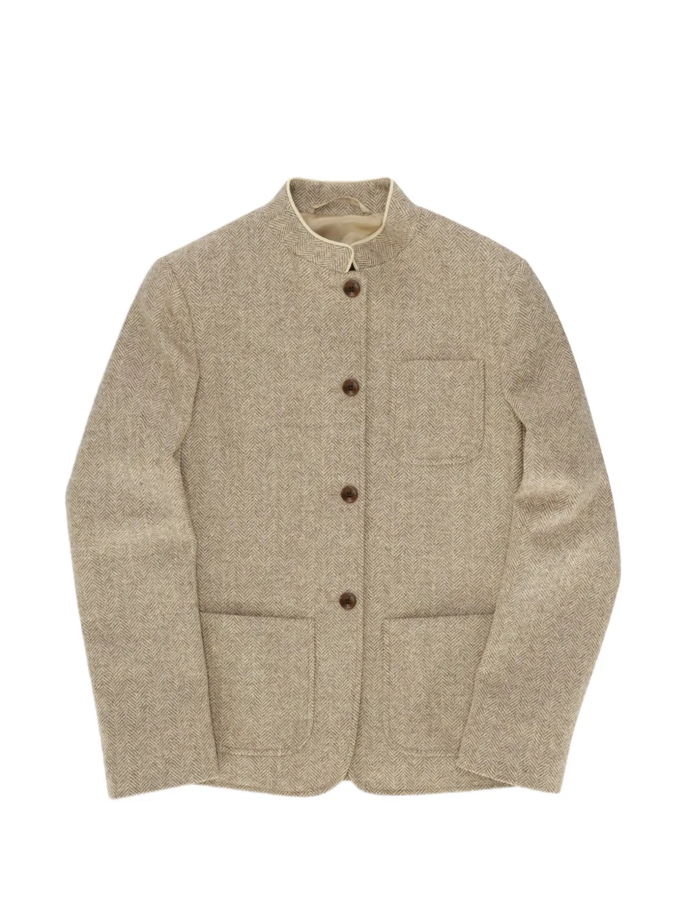 Fortela Fanny herringbone-wool jacket - Neutrals