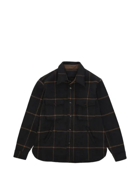 Fortela Ringo check-wool shirt jacket