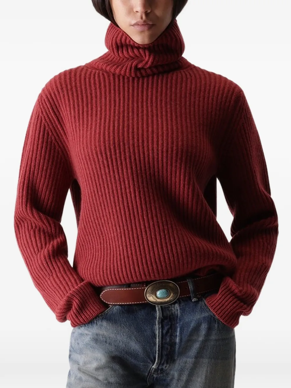 Fortela Laura ribbed-knit sweater - Rosso