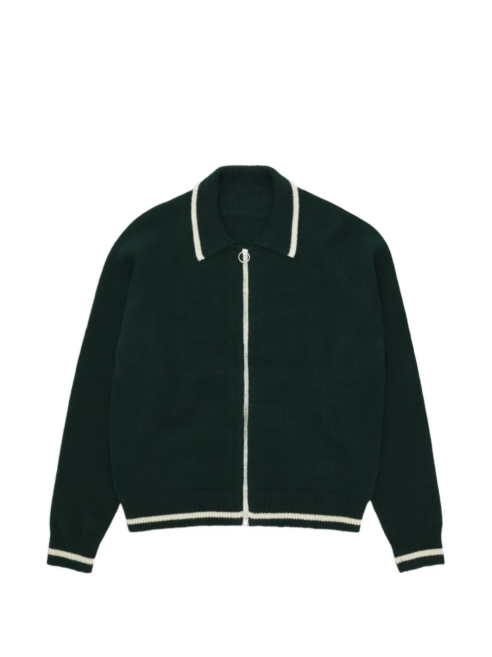 Fortela Crow zip-up cardigan - Verde