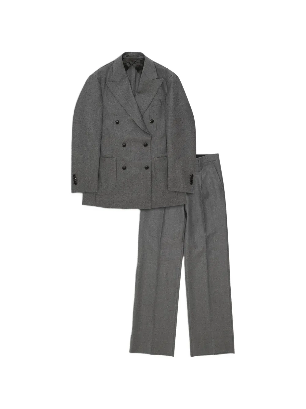 Fortela Bardot double-breasted suit (set of two) - Grigio