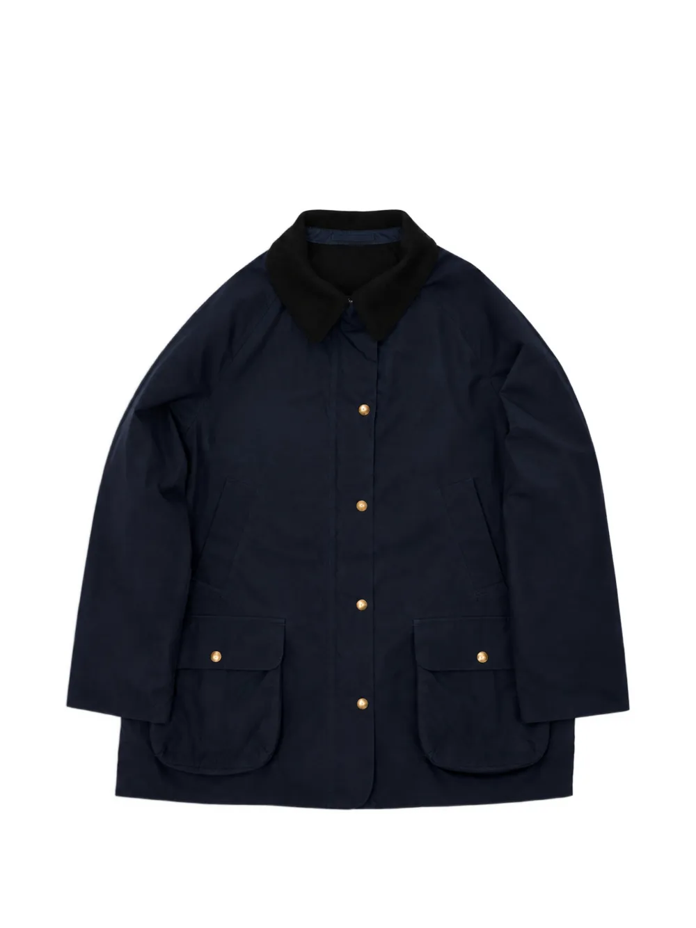 Fortela Floriane waxed-cotton jacket - Blue