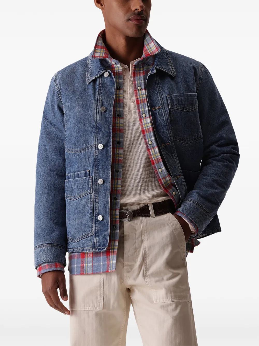 Fortela Arapaho denim jack Blauw