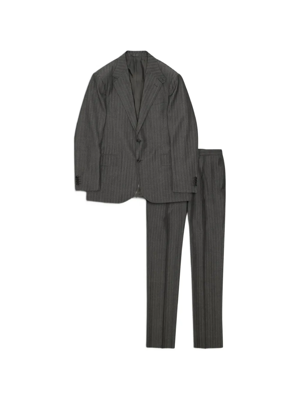 Fortela Bertolucci herringbone-wool suit (set of two) - Grigio