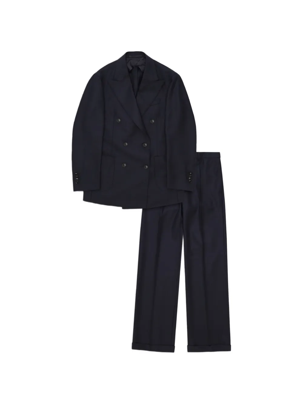 Fortela Bardot double-breasted trouser suit - Blu