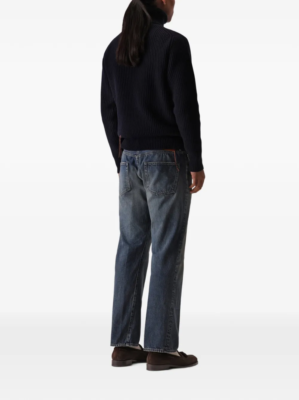 Fortela Leone ribbed-knit sweater Rood