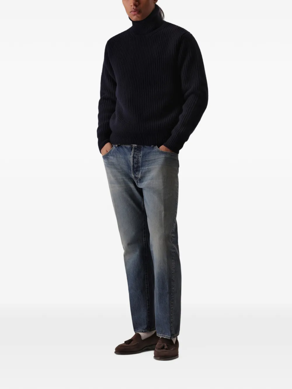 Fortela Leone ribbed-knit sweater Rood