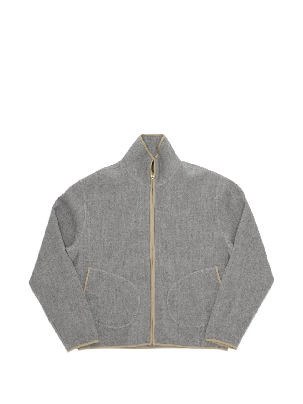 Fortela K13 brushed-wool zip-up jacket - Grey