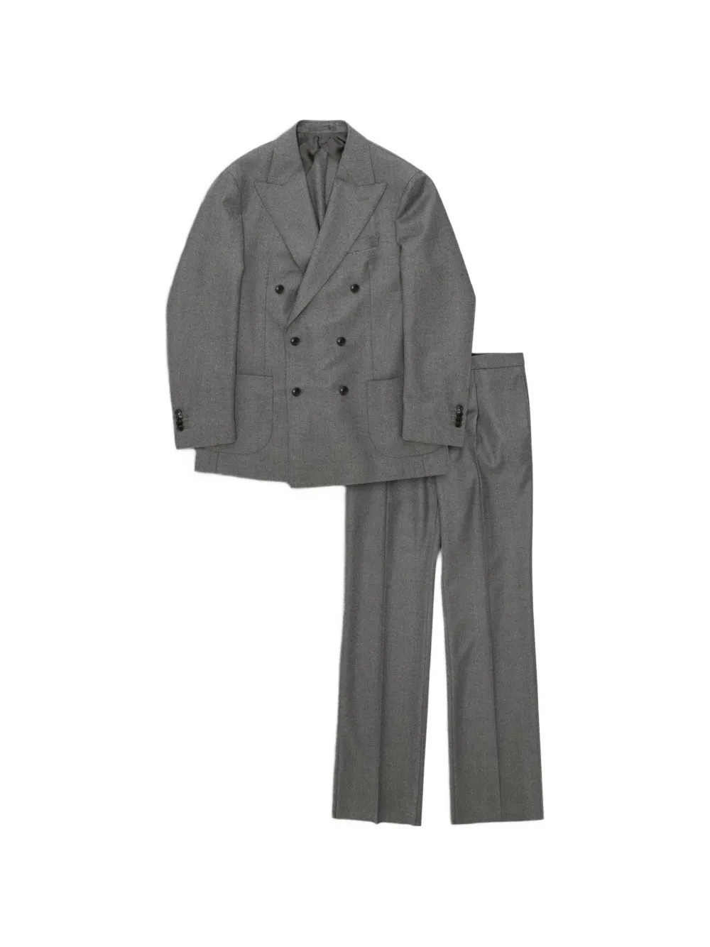 Fortela Totò double-breasted suit (set of two) - Grigio