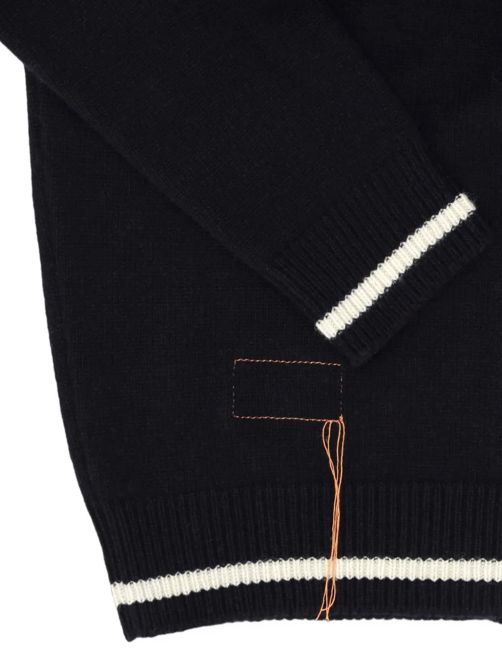 Fortela Crow zip-up sweater Blauw