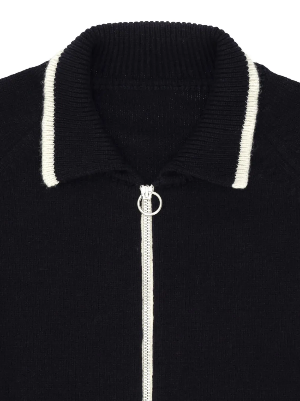 Fortela Crow zip-up sweater Blauw