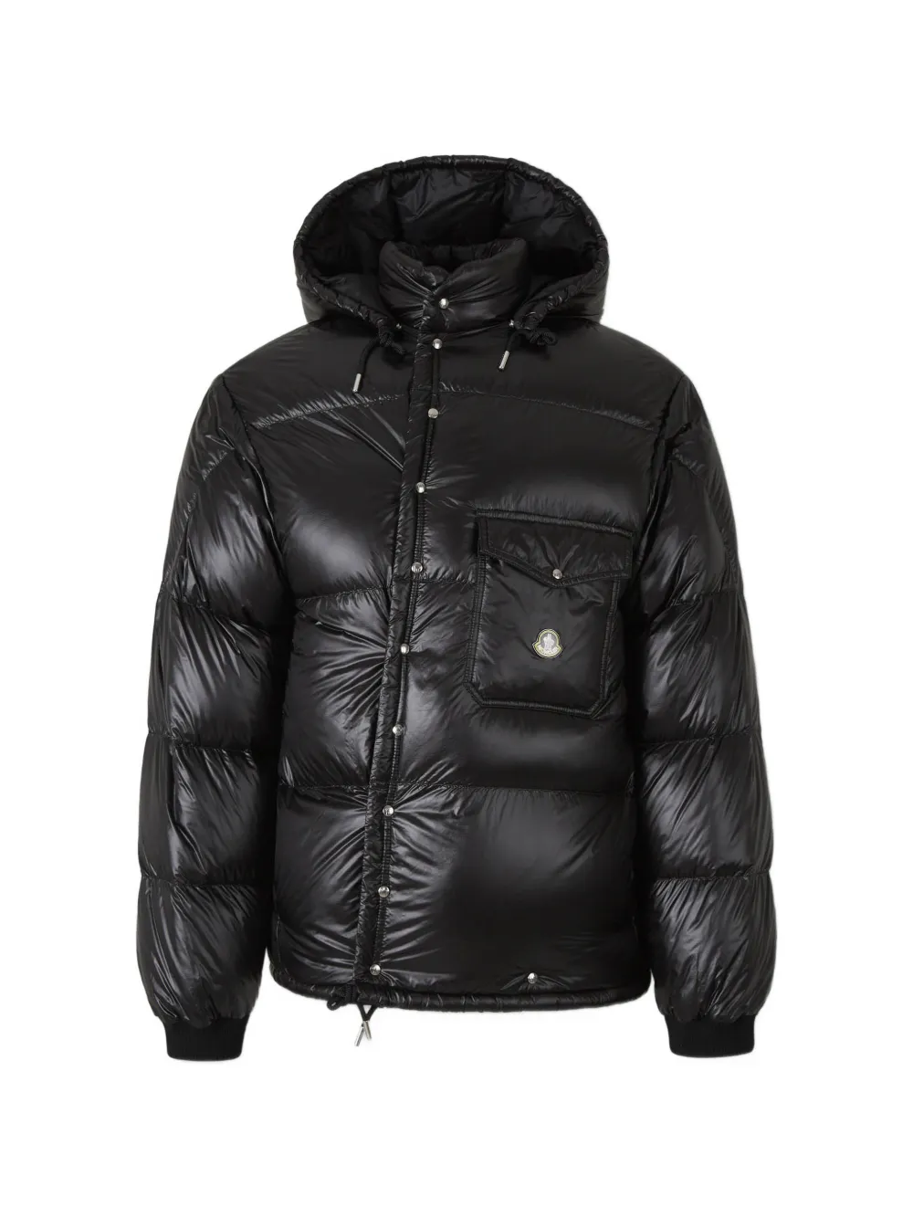 Moncler Karakorum hooded short down jacket Zwart