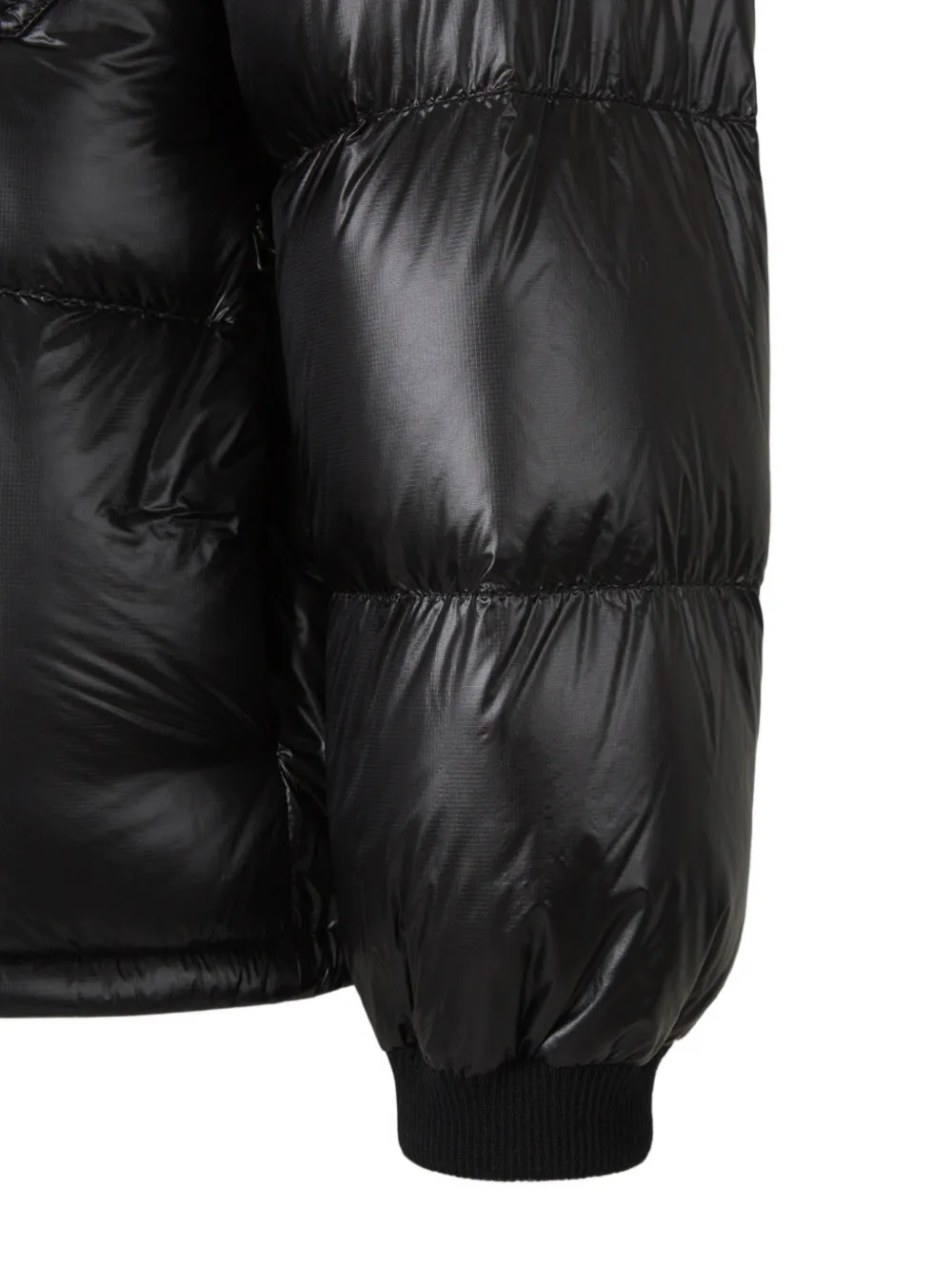 Moncler Karakorum hooded short down jacket Zwart