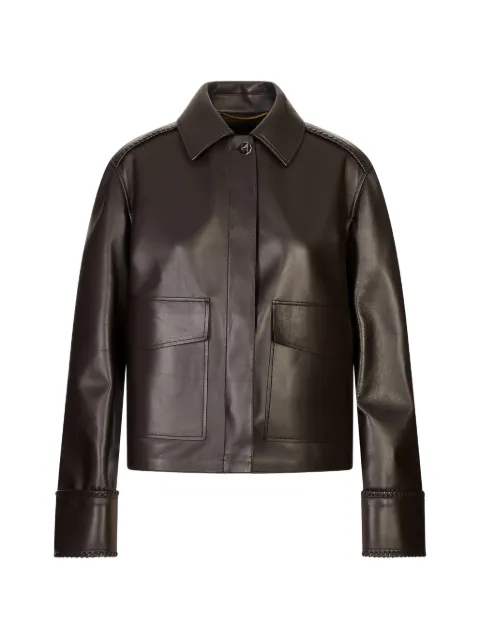 Agnona California nappa-leather jacket