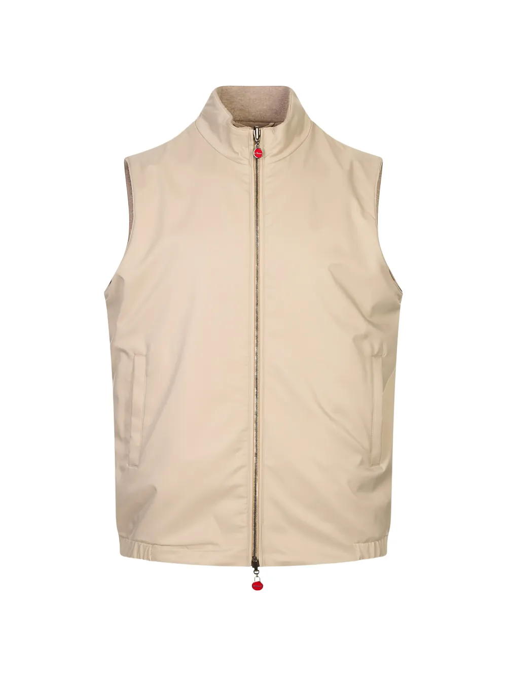 Kiton reversible zip-fastening vest - Toni neutri