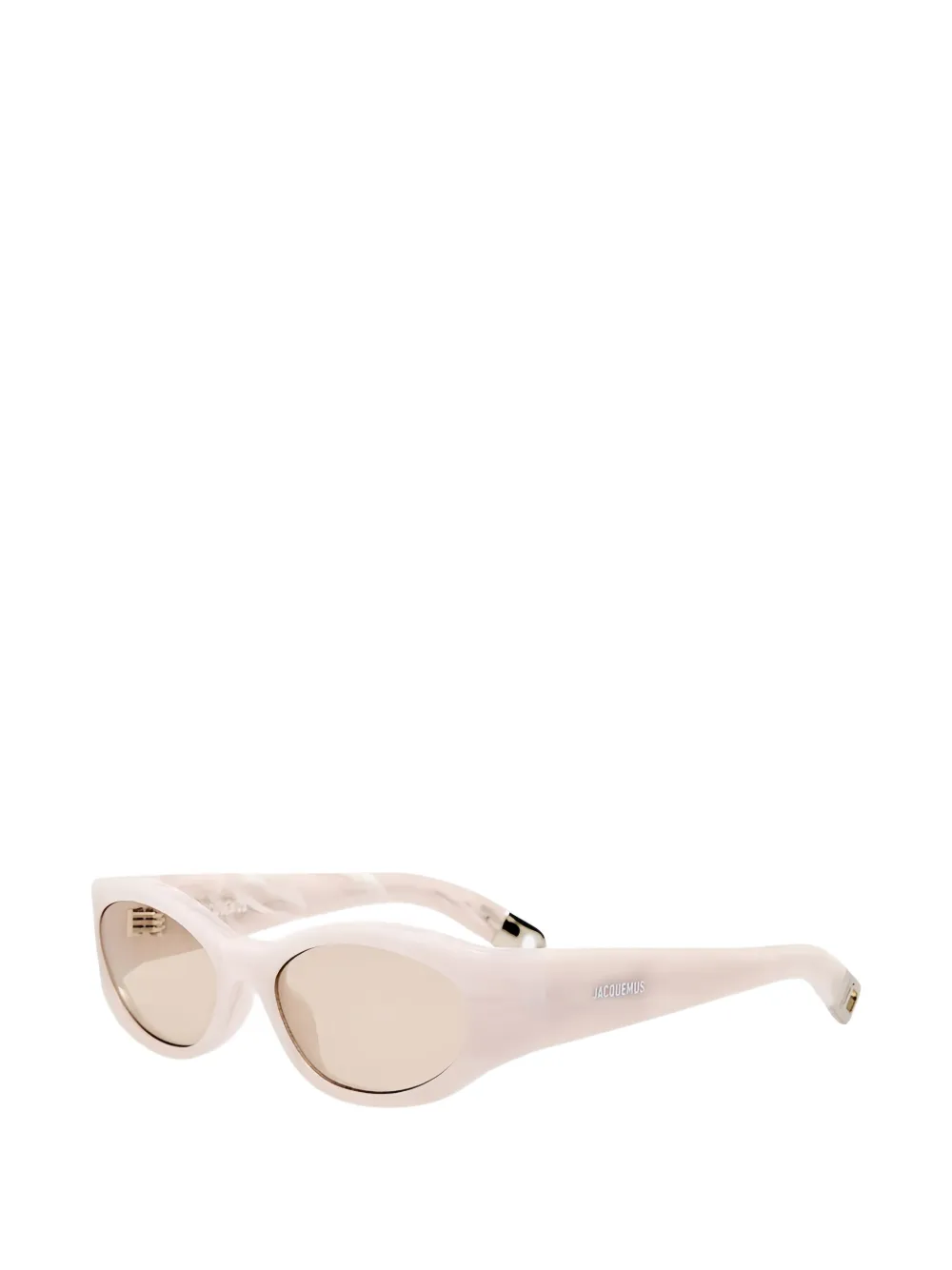 Jacquemus Ovalo oval-frame sunglasses Beige