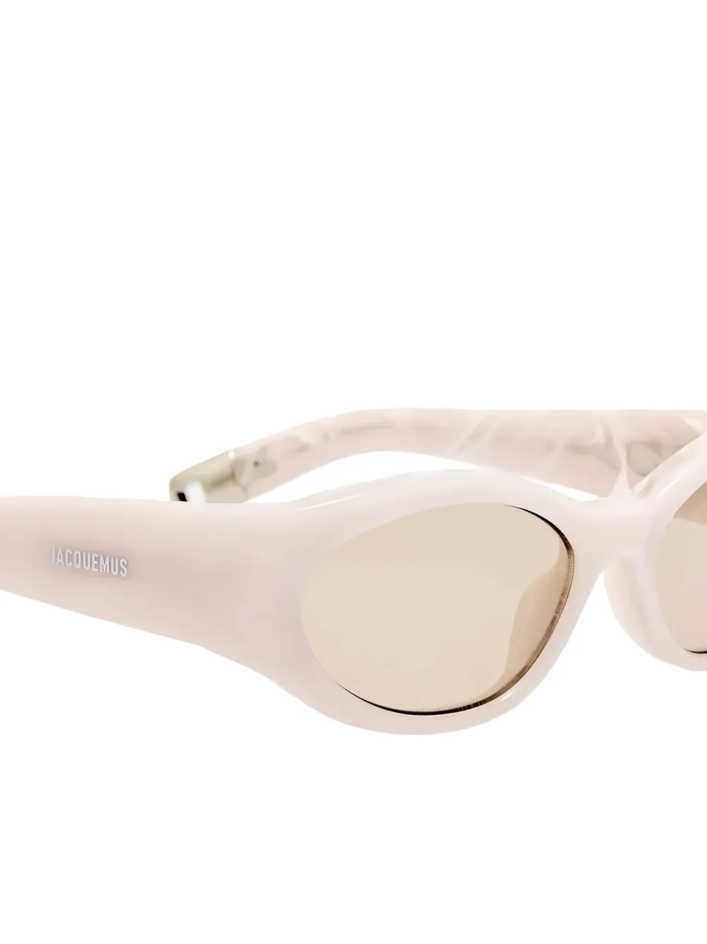 Jacquemus Ovalo oval-frame sunglasses Beige